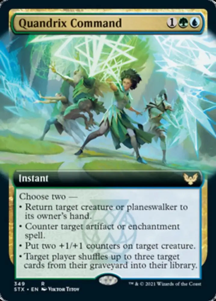 Quandrix Command (Extended Art) [Strixhaven: School of Mages] - MTG Single