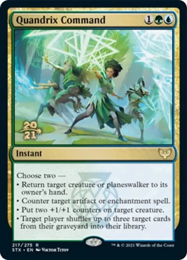 Quandrix Command [Strixhaven: School of Mages Prerelease Promos] - MTG Single