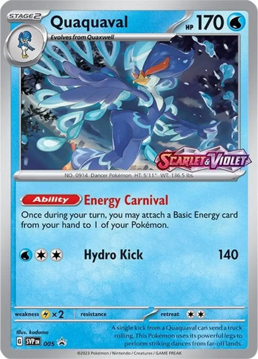 Quaquaval (005) [Scarlet & Violet: Black Star Promos] - Pokemon Single