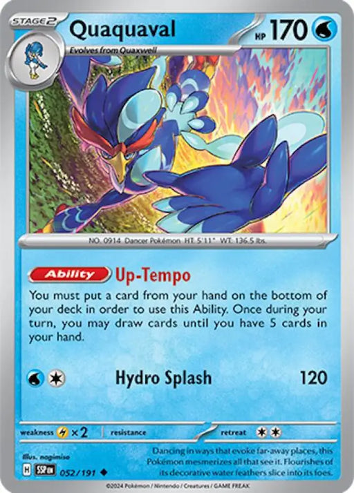 Quaquaval (052/191) [Scarlet & Violet: Surging Sparks] - Pokemon Single