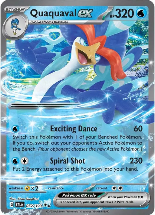 Quaquaval ex (052/193) [Scarlet & Violet: Paldea Evolved] - Pokemon Single