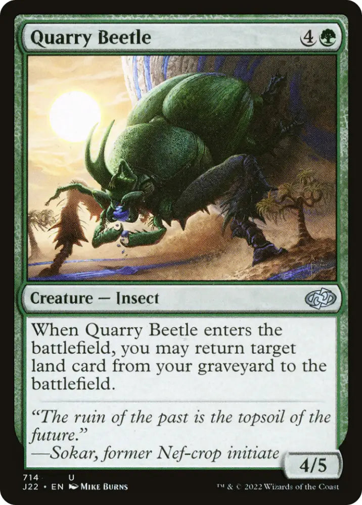 Quarry Beetle [Jumpstart 2022] - MTG Single
