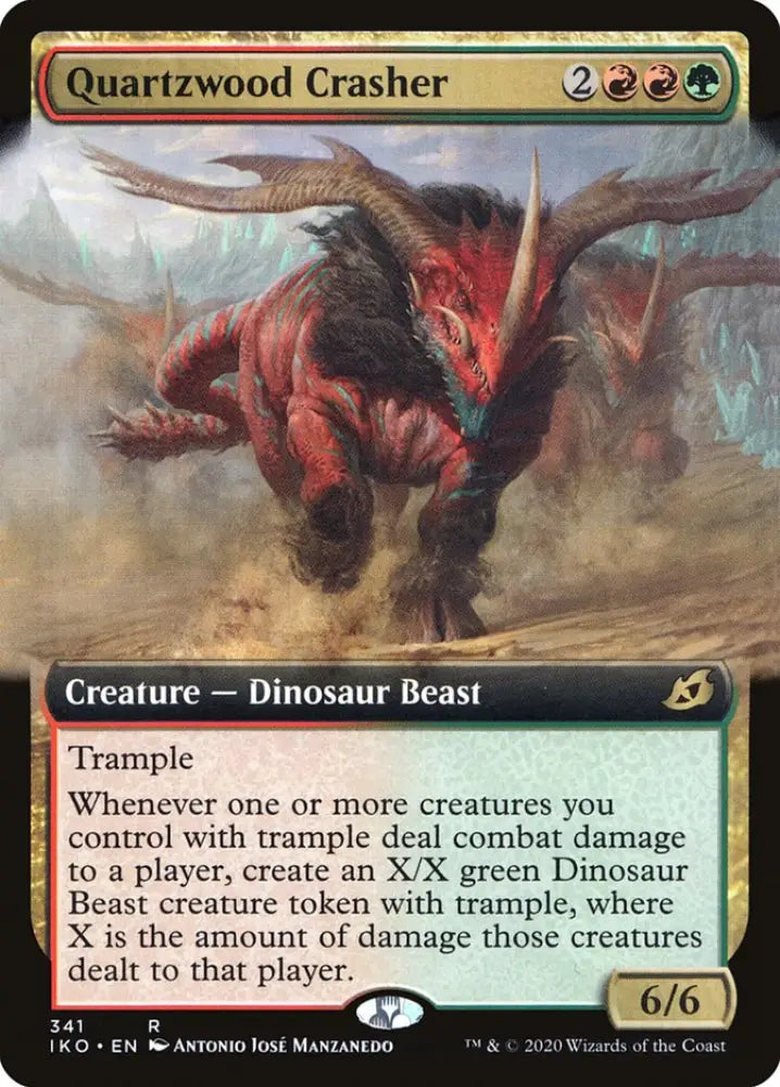 Quartzwood Crasher (Extended Art) [Ikoria: Lair of Behemoths] - MTG Single