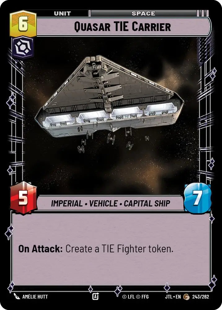 Quasar TIE Carrier (243/257) [Jump to Lightspeed] - Star Wars: Unlimited Single