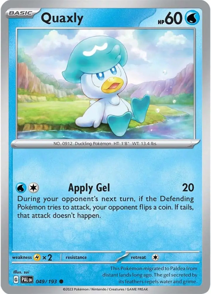 Quaxly (049/193) [Scarlet & Violet: Paldea Evolved] - Pokemon Single