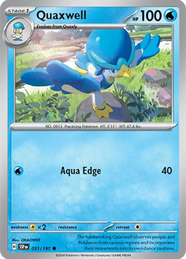 Quaxwell (051/191) [Scarlet & Violet: Surging Sparks] - Pokemon Single