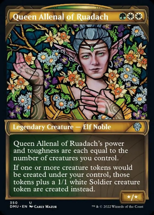 Queen Allenal of Ruadach (Showcase Textured) [Dominaria United] - MTG Single