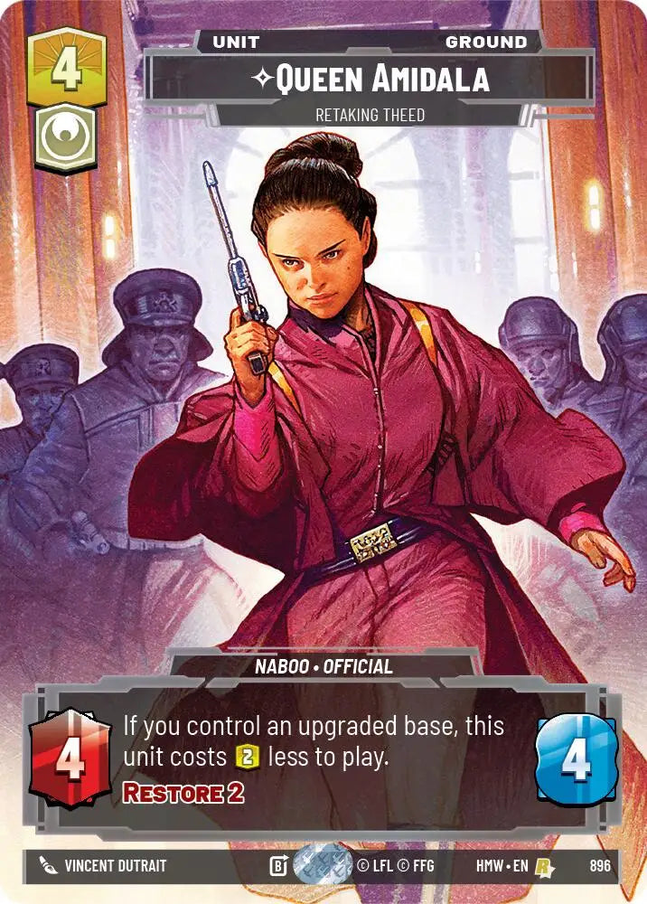 Queen Amidala - Retaking Theed (Prestige Foil) (896) [Homeworlds]