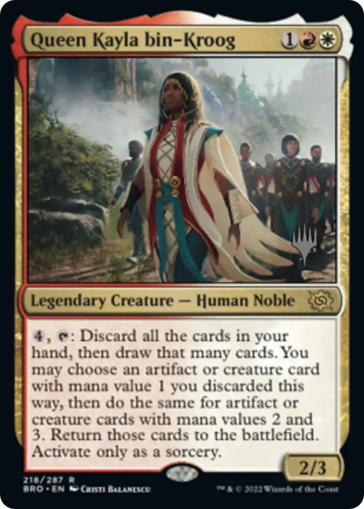 Queen Kayla bin-Kroog (Promo Pack) [The Brothers’ War Promos] - MTG Single
