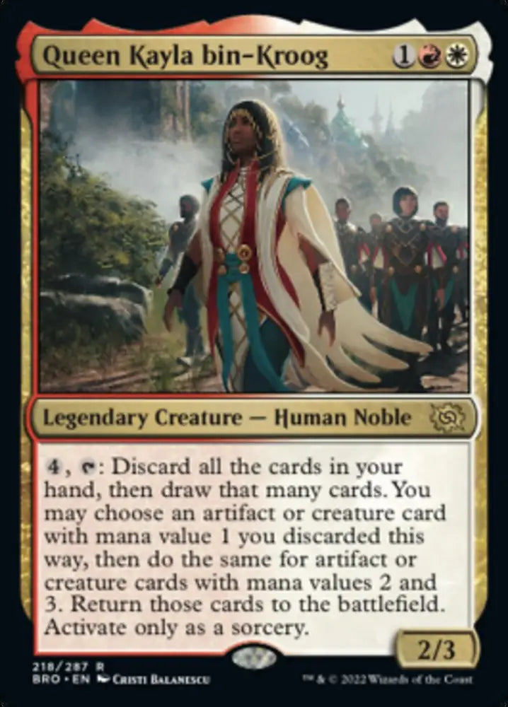 Queen Kayla bin-Kroog [The Brothers’ War] - MTG Single