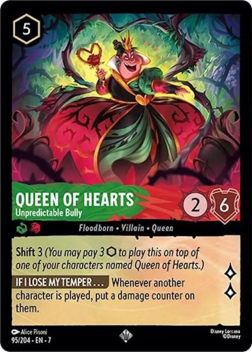 Queen of Hearts - Unpredictable Bully (95/204) [Archazia’s Island] - Lorcana Single