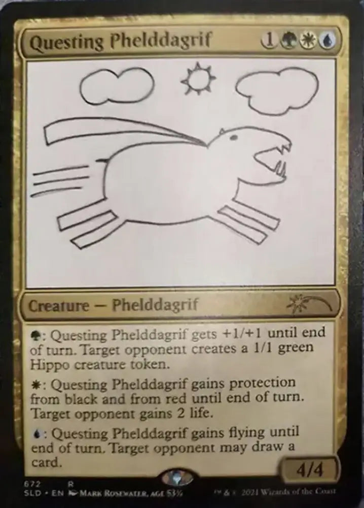Questing Phelddagrif (672) [Secret Lair Drop Promos] - MTG Single