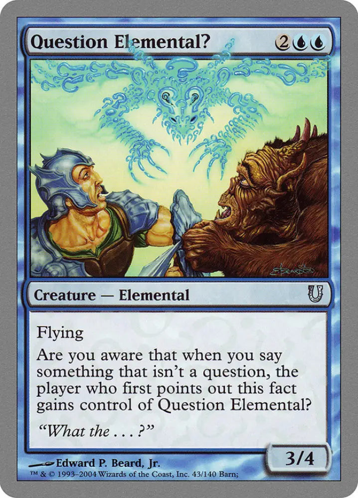 Question Elemental? [Unhinged] - MTG Single