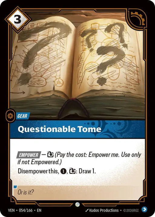 Questionable Tome (054/166) [Vendetta]