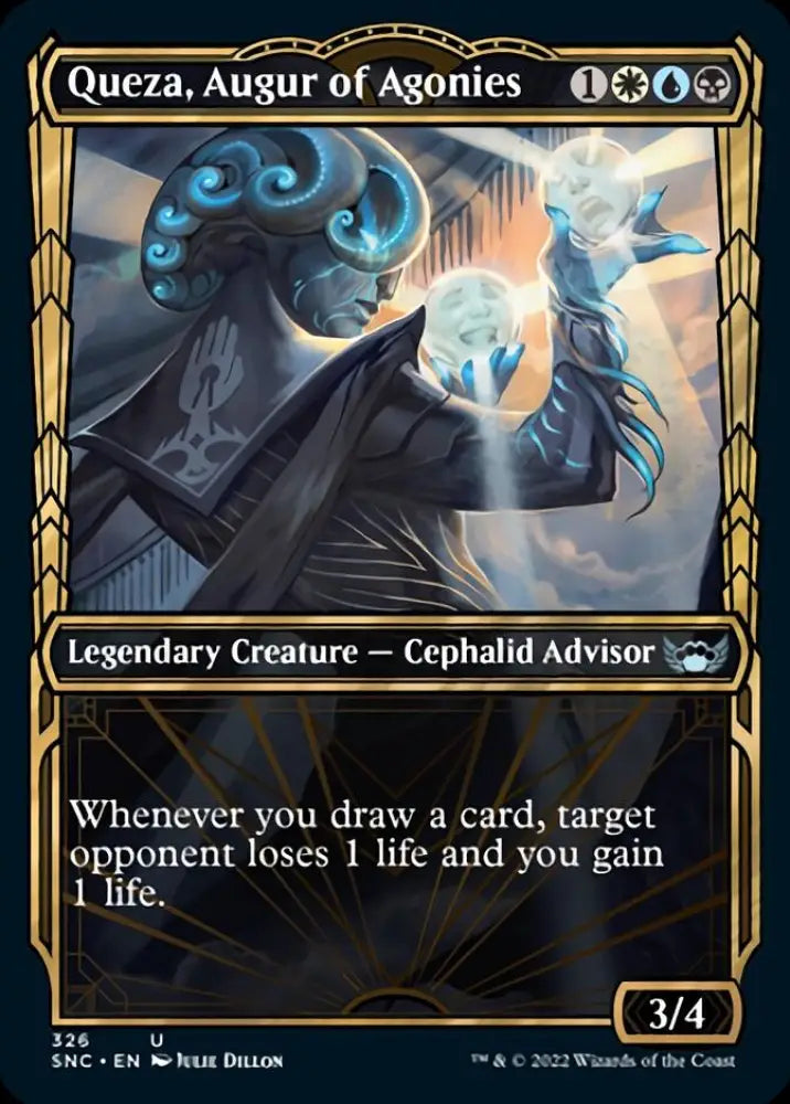 Queza Augur of Agonies (Showcase Golden Age) [Streets of New Capenna] - MTG Single