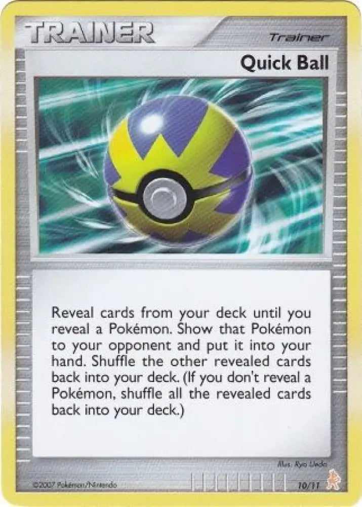 Quick Ball (10/11) [Diamond & Pearl: Trainer Kit - Lucario] - Pokemon Single