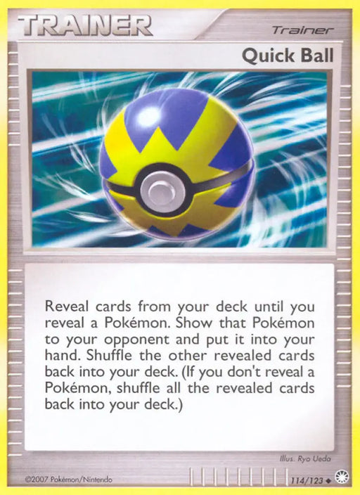 Quick Ball (114/123) [Diamond & Pearl: Mysterious Treasures] - Pokemon Single
