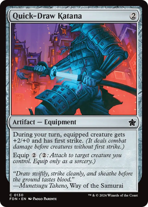 Quick-Draw Katana [Foundations] - MTG Single