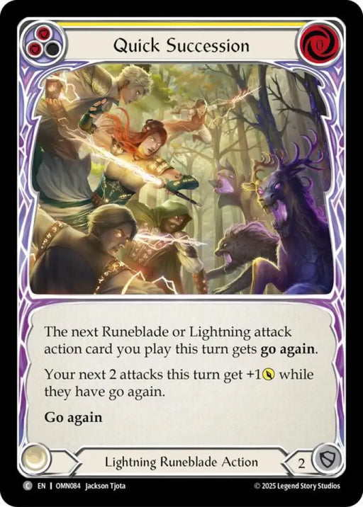 Quick Succession (Yellow) (OMN084) [Omens of the Third Age]
