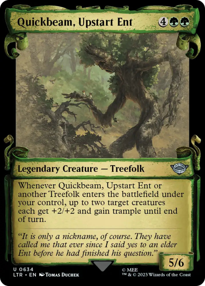 Quickbeam Upstart Ent [The Lord of the Rings: Tales of Middle-Earth Showcase Scrolls] - MTG Single