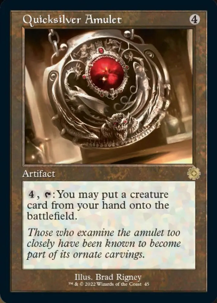 Quicksilver Amulet (Retro) [The Brothers’ War Retro Artifacts] - MTG Single