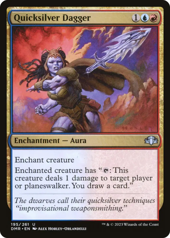 Quicksilver Dagger [Dominaria Remastered] - MTG Single
