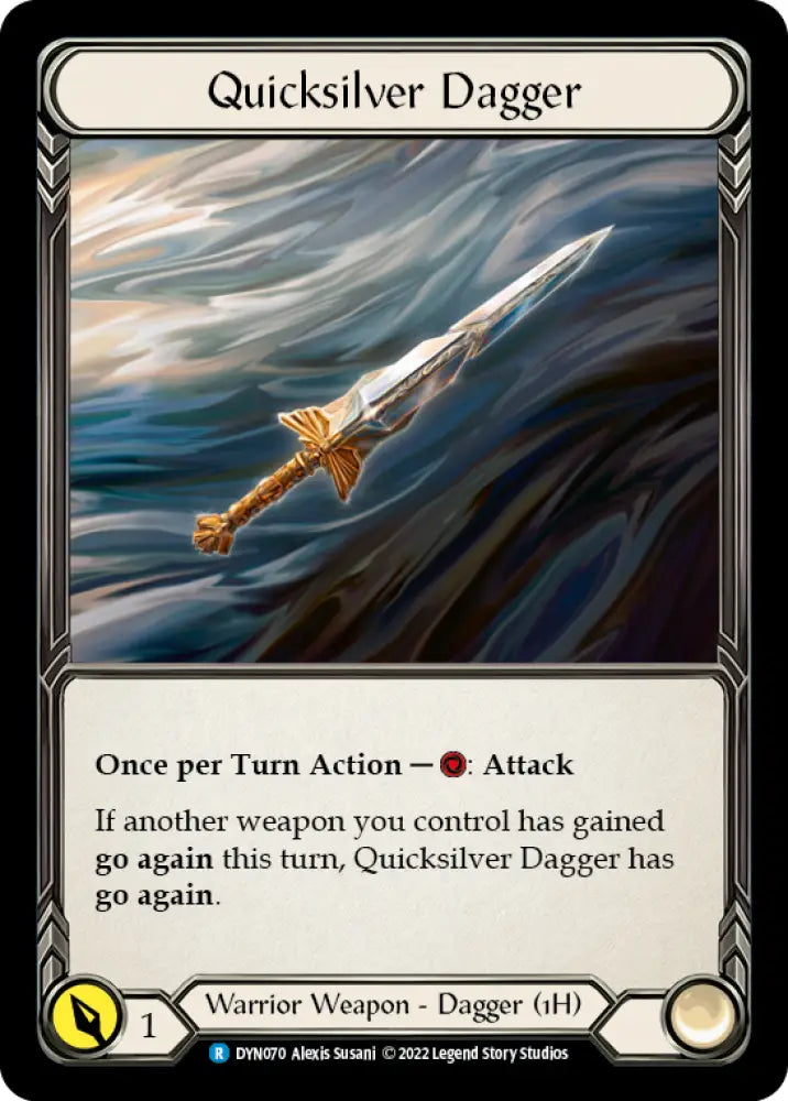 Quicksilver Dagger [Dynasty] Rainbow Foil - Flesh And Blood Single