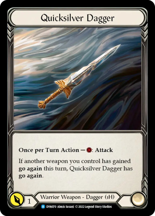 Quicksilver Dagger [Dynasty] Rainbow Foil - Flesh And Blood Single