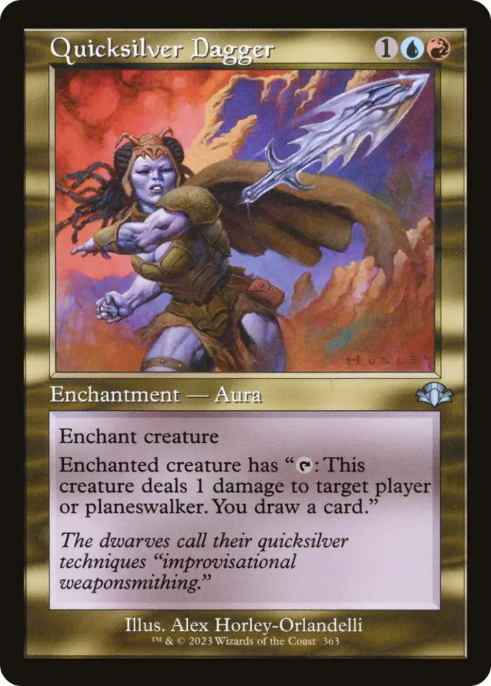 Quicksilver Dagger (Retro) [Dominaria Remastered] - MTG Single