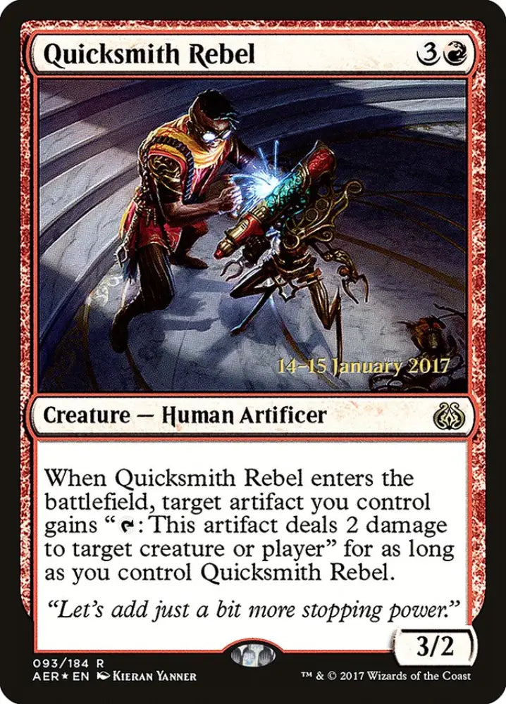 Quicksmith Rebel [Aether Revolt Prerelease Promos] - MTG Single