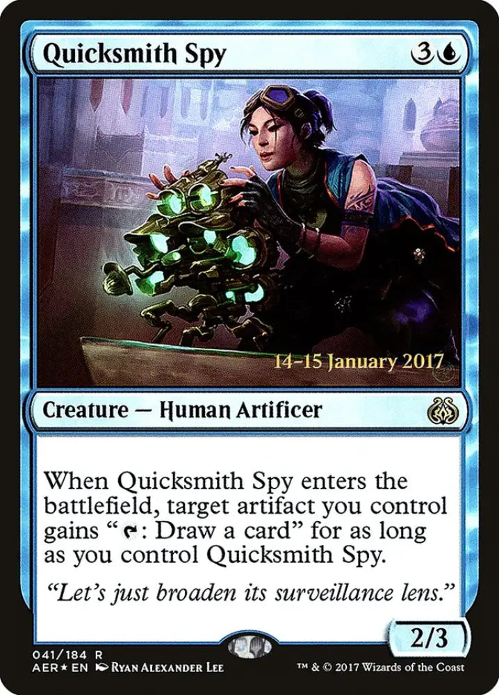 Quicksmith Spy [Aether Revolt Prerelease Promos] - MTG Single