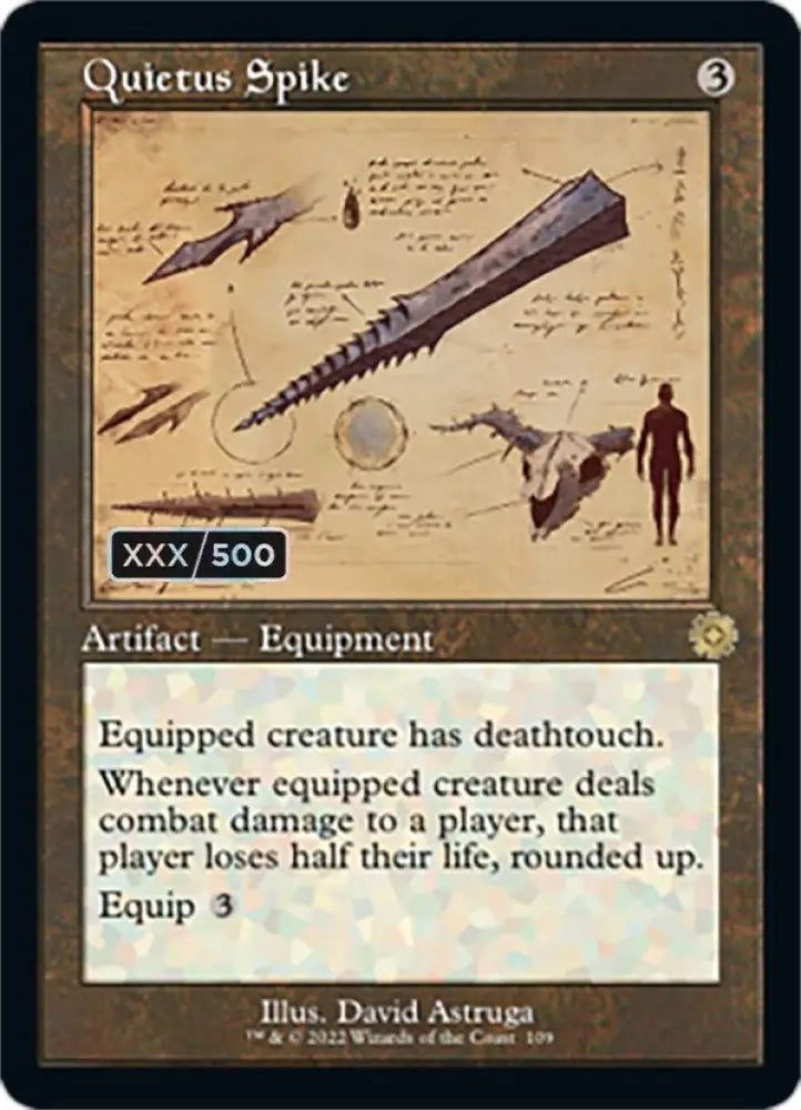 Quietus Spike (Retro Schematic) (Serialized) [The Brothers’ War Retro Artifacts] - MTG Single