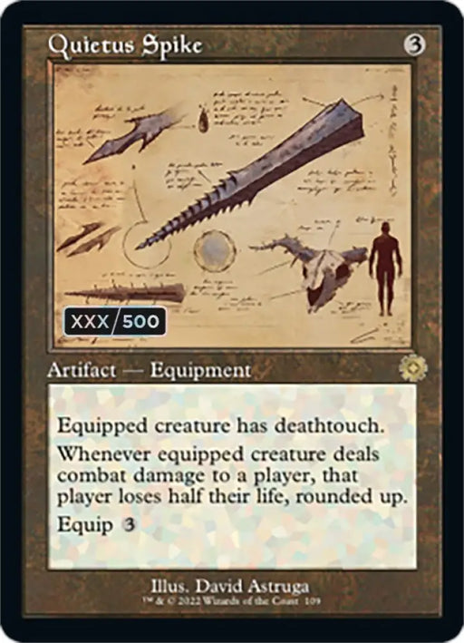 Quietus Spike (Retro Schematic) (Serialized) [The Brothers’ War Retro Artifacts] - MTG Single