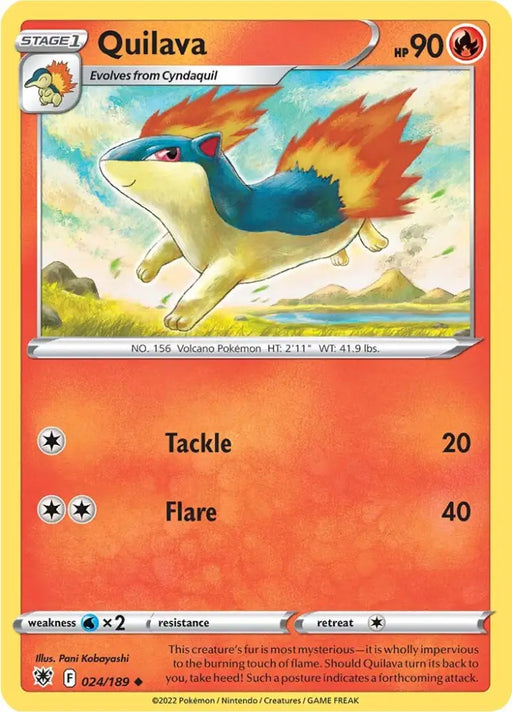Quilava (024/189) [Sword & Shield: Astral Radiance] - Pokemon Single