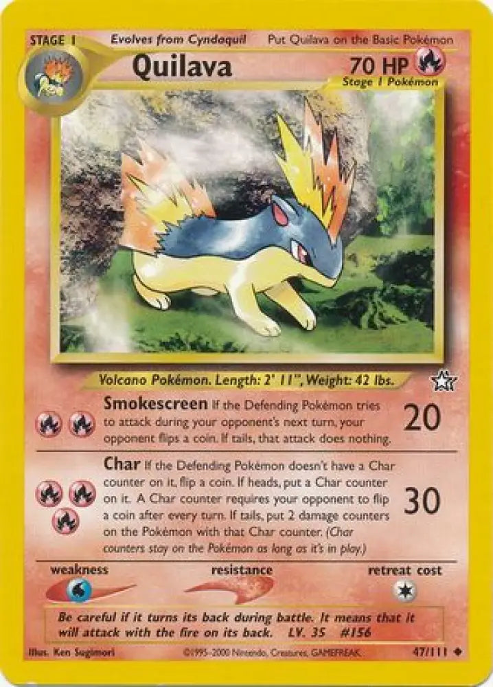 Quilava (47/111) [Neo Genesis Unlimited] - Pokemon Single