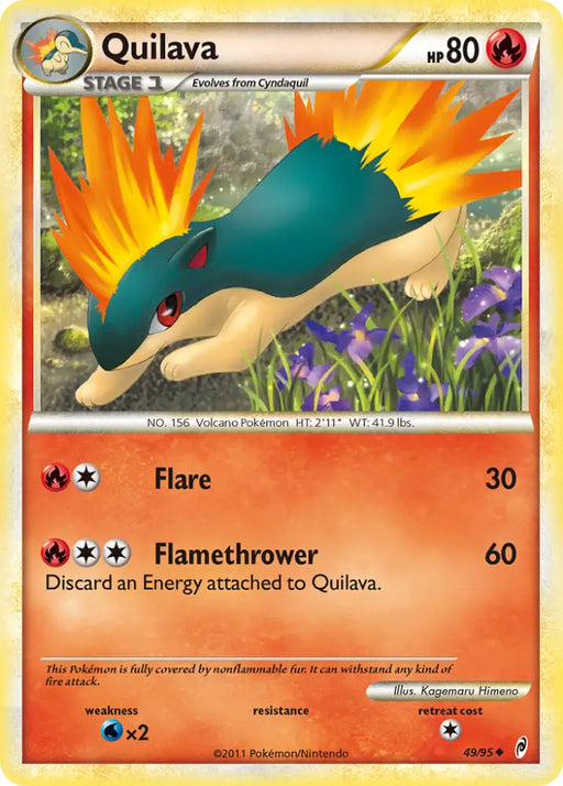 Quilava (49/95) [HeartGold & SoulSilver: Call of Legends] - Pokemon Single