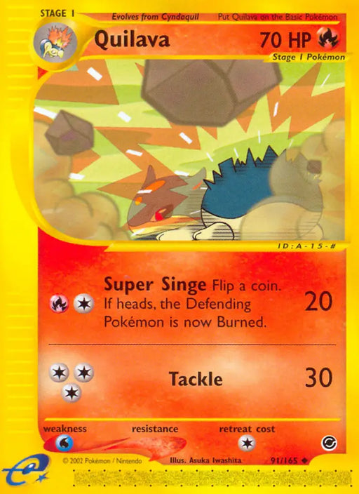 Quilava (91/165) [Expedition: Base Set] - Pokemon Single