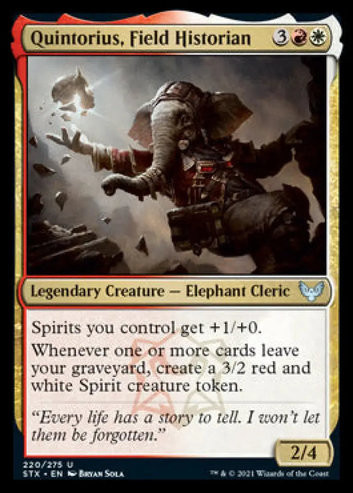 Quintorius Field Historian [Strixhaven: School of Mages] - MTG Single