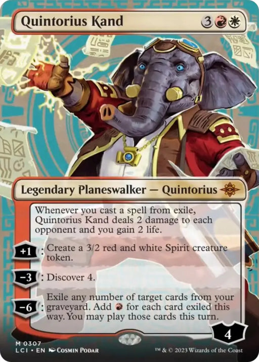 Quintorius Kand (0307) (Borderless) [The Lost Caverns of Ixalan] - MTG Single
