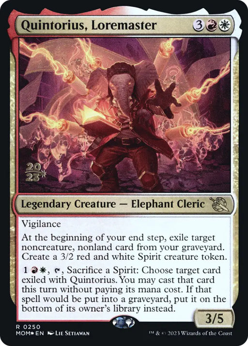 Quintorius Loremaster [March of the Machine Prerelease Promos] - MTG Single