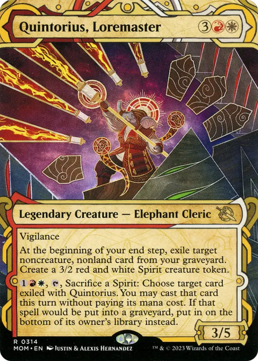 Quintorius Loremaster (Showcase Planar Booster Fun) [March of the Machine] - MTG Single