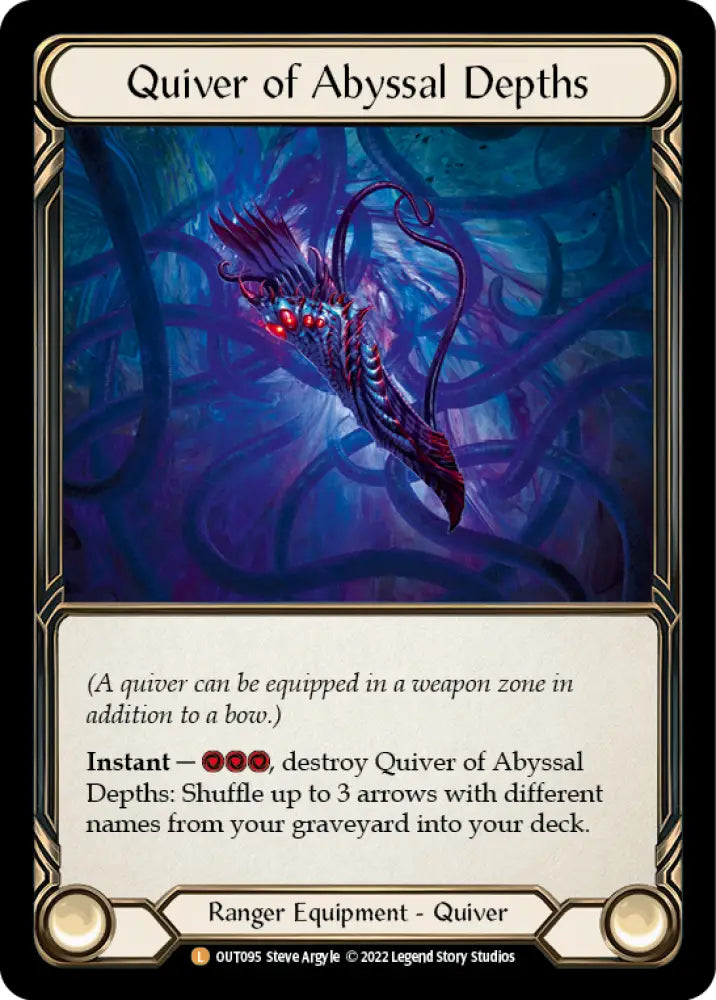 Quiver of Abyssal Depths [Outsiders] Rainbow Foil - Flesh And Blood Single