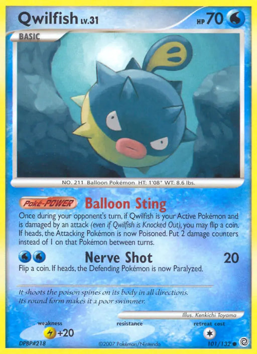 Qwilfish (101/132) [Diamond & Pearl: Secret Wonders] - Pokemon Single