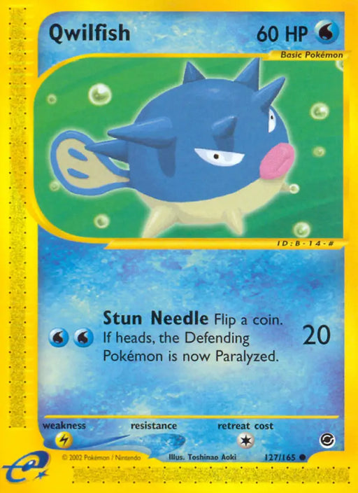 Qwilfish (127/165) [Expedition: Base Set] - Pokemon Single