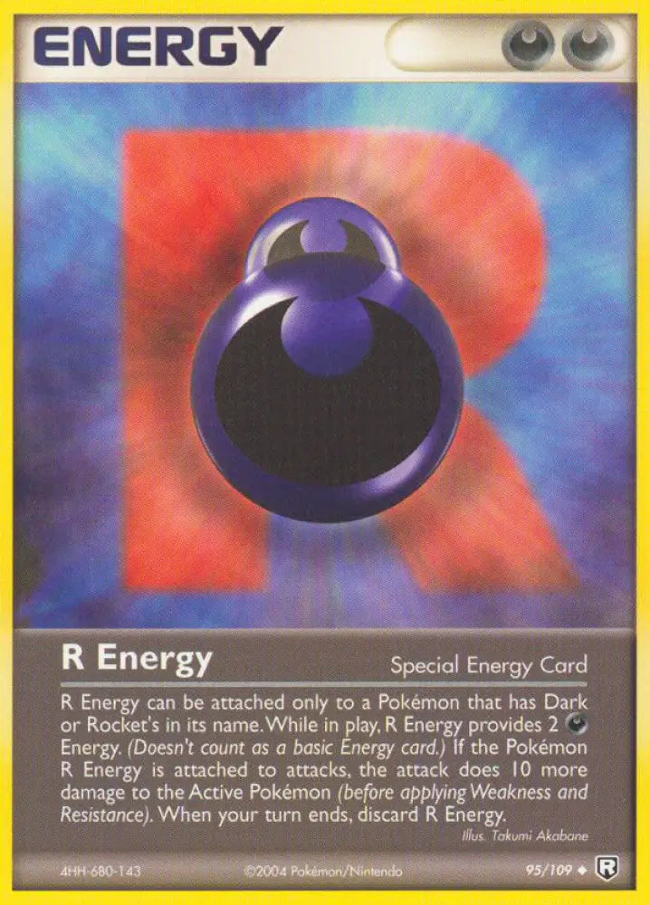 R Energy (95/109) [EX: Team Rocket Returns] - Pokemon Single