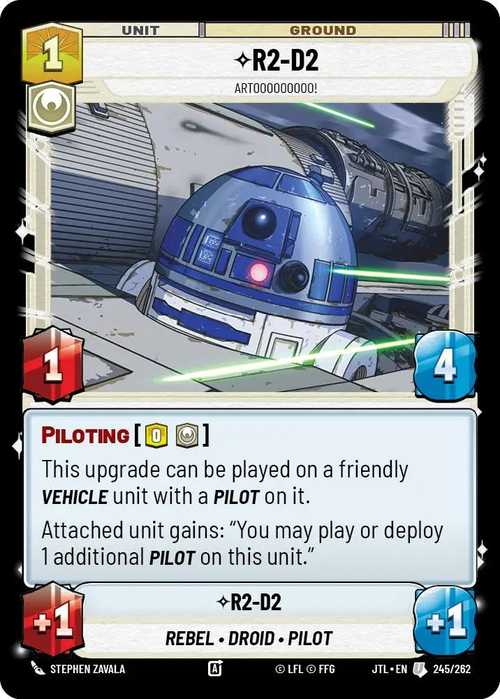 R2-D2 - Artooooooooo! (245/257) [Jump to Lightspeed] - Star Wars: Unlimited Single