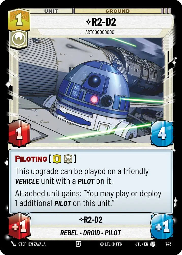 R2-D2 - Artooooooooo! (Foil) (743) [Jump to Lightspeed] - Star Wars: Unlimited Single