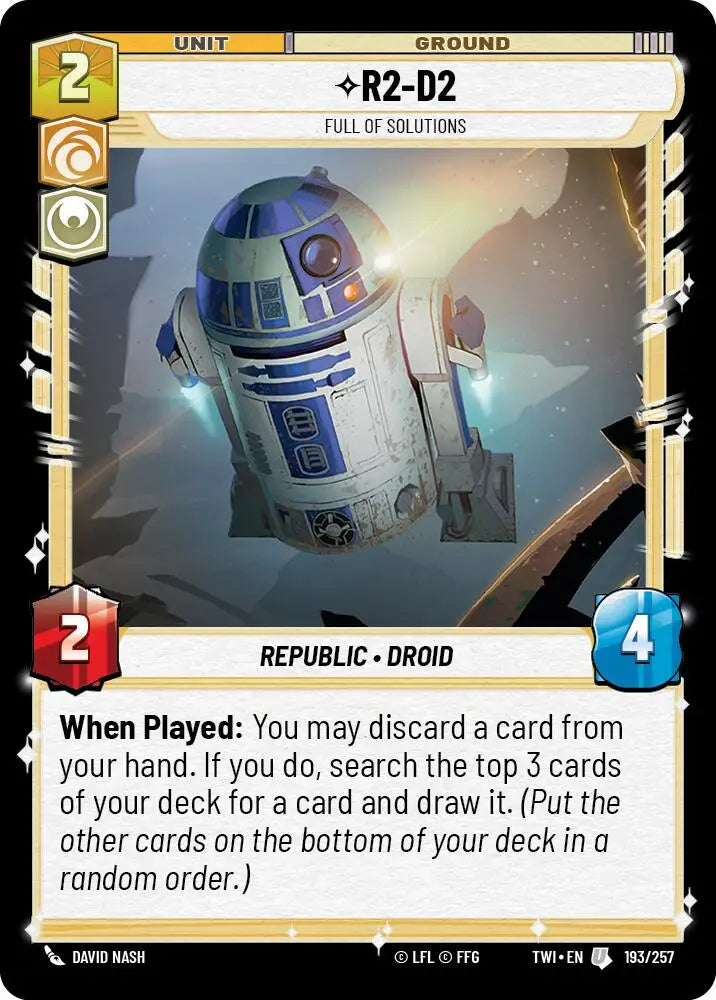 R2-D2 - Full of Solutions (193/257) [Twilight of the Republic] - Star Wars: Unlimited Single