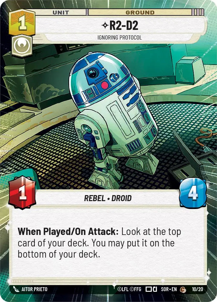 R2-D2 - Ignoring Protocol (Hyperspace) (10/20) [Spark of Rebellion: Weekly Play] - Star Wars: Unlimited Single