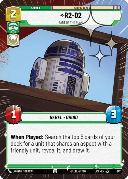 R2-D2 - Part of the Plan (Hyperspace Foil) (647) [A Lawless Time]